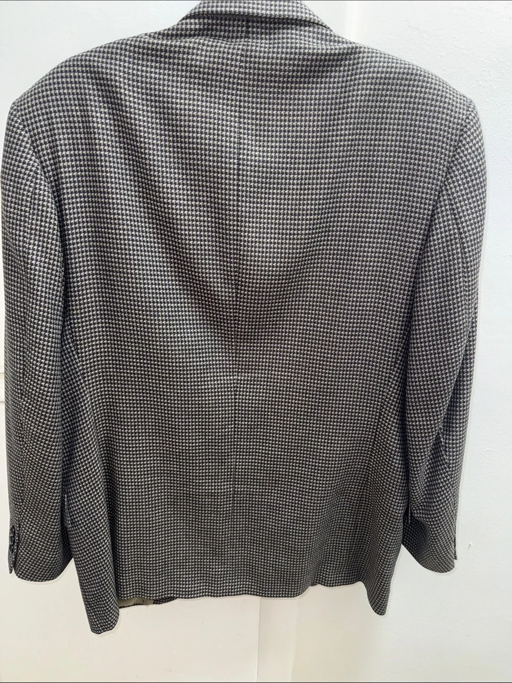 Men's Houndstooth Black & White Blazer